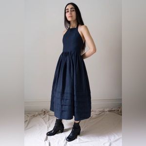 Ovate heavy cotton dress